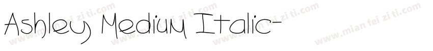 Ashley Medium Italic字体转换